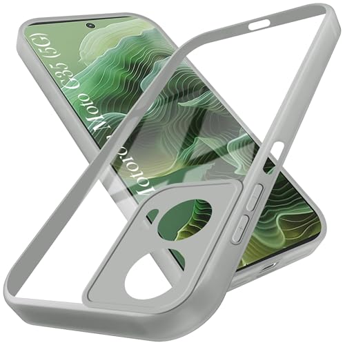 Image of Jkobi Ultra-Hybrid Back Cover Case for Motorola Moto G35 5G (Lifetime Anti Yellow | Anti Scratch | Crystal Clear Shockproof)