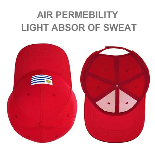 Boys Girls Oriental Republic of Uruguay Flag Baseball Cap, Adjustable Snapback Sun Protection Trucker Hats Outdoor Travel3