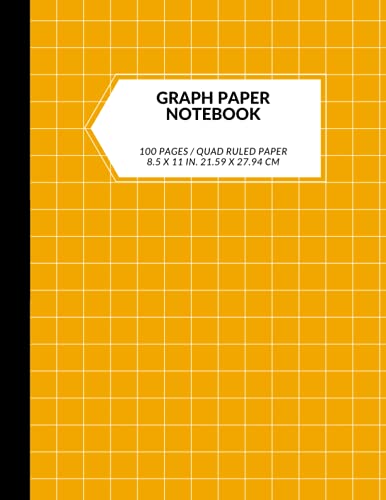 BIG MATH NOTEBOOK 1/2 INCH SQUARES GRAPH PAPER QUAD RULED: 8.5 X 11 INCH PERFECT BOUND ELEMENTARY SCHOOL KIDS VOL. 4