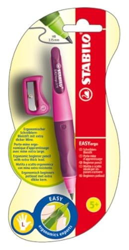 STABILO EASYergo 3.15mm Mechanical Pencil Left Handed - Light Pink/Dark Pink