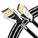 4K HDMI Cable 6ft -HDMI 2.0 Cord Supports 1080p, 3D, 2160p, 4K UHD, HDR, Ethernet and Audio Return -CL3 for in-Wall Installation -28AWG Braided for HDTV, Xbox, Blue-ray Player, PS3, PS4, PC
