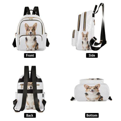 Sac à dos imprimé multi-poches en polyester léger avec compartiments optimisés