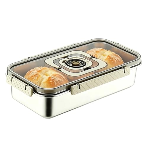 Panera de acero inoxidable para organizar los sándwiches de los niños en la nevera de casa 8