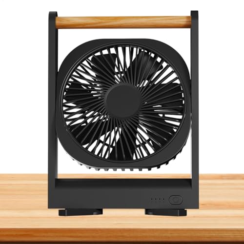 Ventilador portátil | Ventilador personal pequeño y silencioso | Ventiladores portátiles con 4 velocidades | Accesorios de cubículo de bajo ruido con potente flujo de aire para el hogar, estudio,