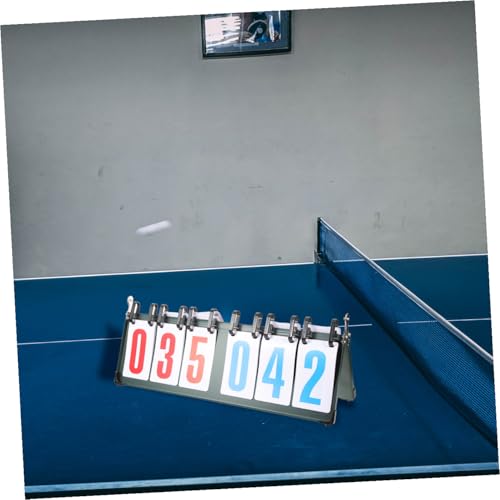 Marcador de puntuación plegable de aleación de aluminio para baloncesto, tenis y voleibol, diseño duradero con números para anotar fácilmente en juegos deportivos miniatura 6