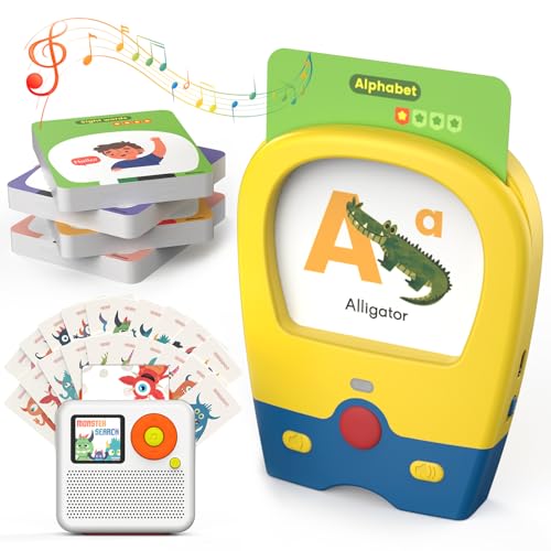 Buy Talking Flash Cards Get an Extra Giggaboo with Monster Search Game for 1 2 3 4 5 Year Old Boys and Girls-Montessori Toys, Speech Therapy, Autism Sensory Toys Learning Educational Toy