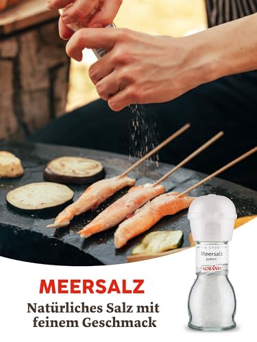 Kotanyi Meersalz jodiert, verfeinere deine Gerichte , in der praktischen Mühle, 1 x 92 g