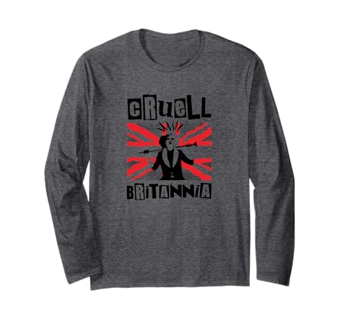 Cruella Cruell Britannia Long Sleeve T-Shirt avec imprimé britannique