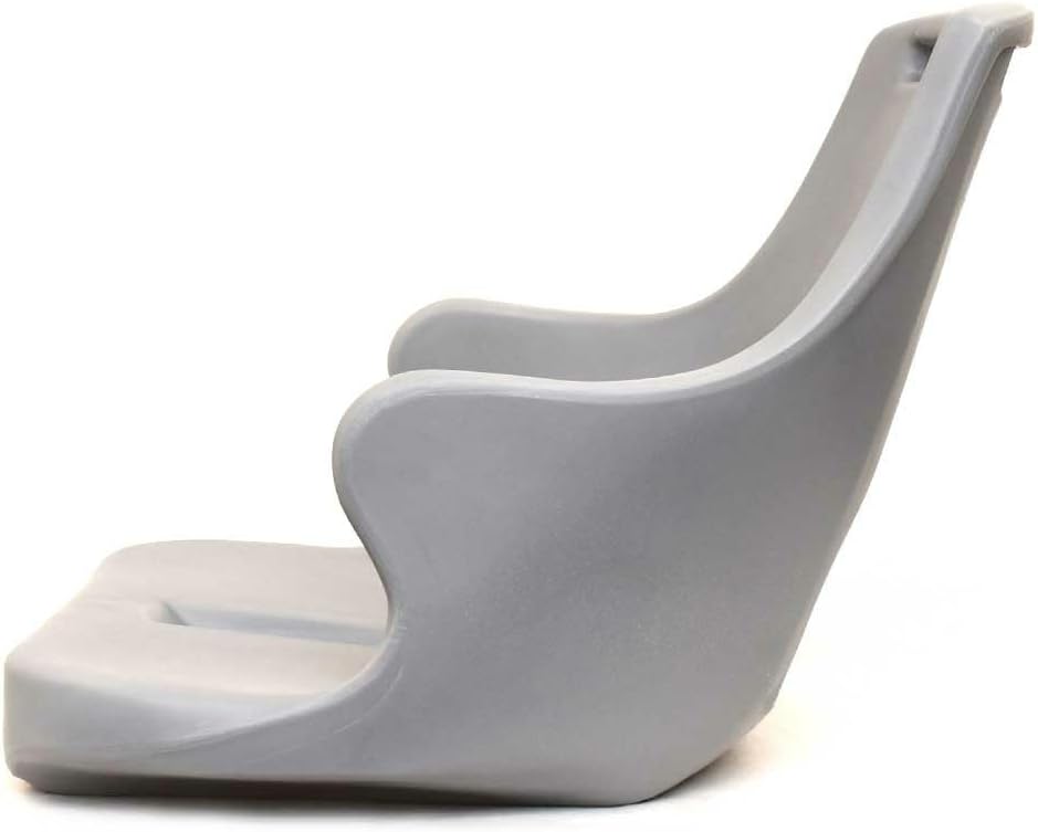 Wise Boat Pilot Chair w/Armrests Shell 8WD015-1-717 | Gray Plastic
