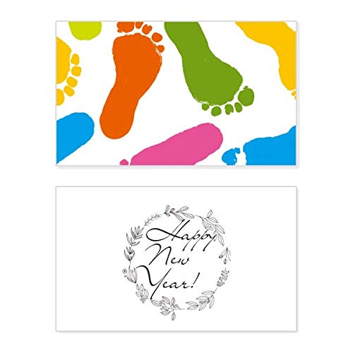 Tarjeta conmemorativa New Year y cartel colorido ideal para regalar