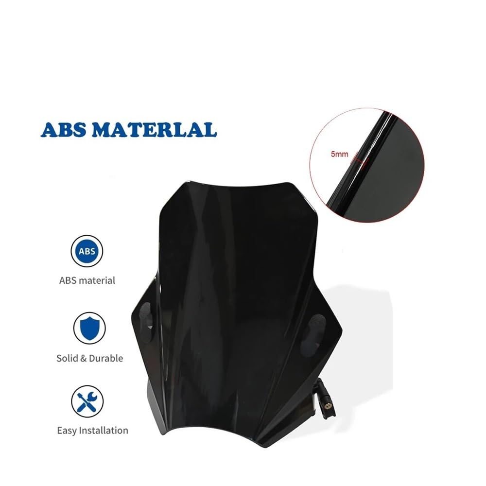 Pare-Brise / Déflecteur D’Air Réglable Moto SV650 1999-2022 – Light Smoke – Protection Vent & Cailloux ABS
