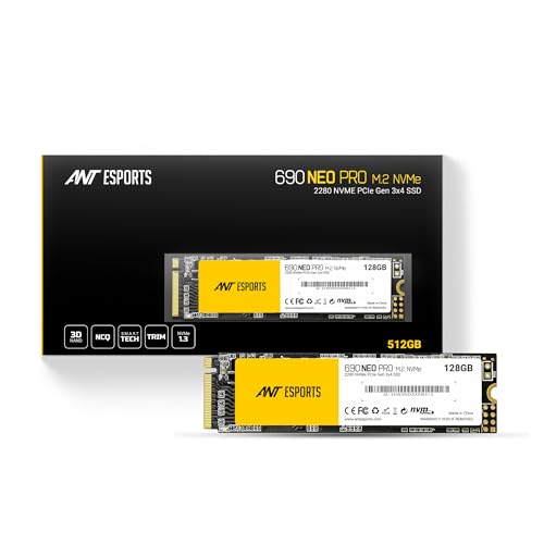 Image of Ant Esports 690 Neo Pro M.2 NVME 128GB Internal Solid State Drive /SSD with NMVE PCIe Gen3x4 Drive Supporting The PCI Express 3.1, speeds Upto Read /Write - 1600 /1100 MB /s Compatible with PC and Laptop