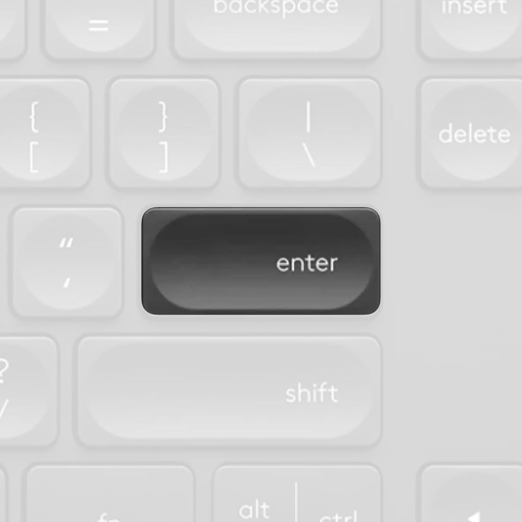 Single Keycap for Logitech Keyboard Craft/MX Keys S/MX Keys Mini/MX Keys S for MAC/MX Keys Mini for MAC (Black/Graphite, 【Enter】 Key for Craft/MX Keys S)