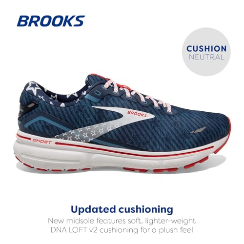 Brooks Brooks Women's Ghost 15 Neutral Running Shoe - Titan/White/Peacoat - 5 Medium