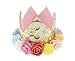 Produktbild kleiner Junge Girls Funkeln 3 Jahre Geburtstag elastische Krone (Gold Flowers Multi 3)