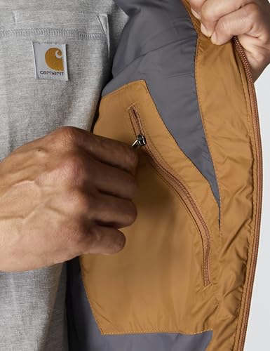 Image of Carhartt Men's Rain Defender Relaxed Fit Lightweight Insulated Hooded Jacket