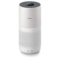 Philips 2000i Series Air Purifier – 380 m³/h CADR, Covers Up to 98 m², Intelligent Sensors, HEPA & Active Carbon Filter, Removes 99.9% Aerosols, Pollutants & Allergens, Air+ App, Wifi (AC2939/70)
