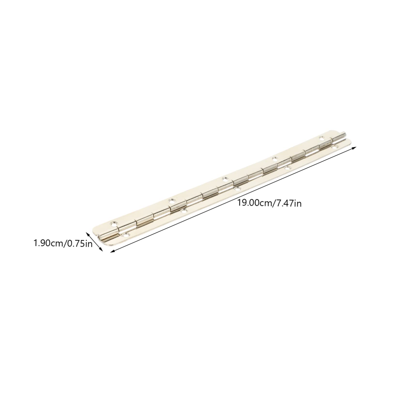 CIYODO Wooden Box Hinge 5pcs Piano Hinge 180 Degree Flush Mount Easy to Cut Strong