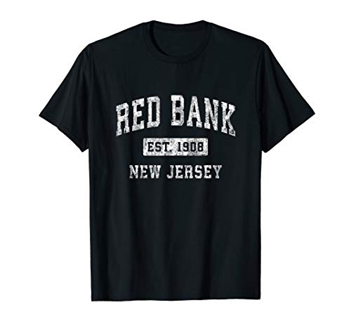 Red Bank New Jersey NJ Vintage Established Sports Design T-Shirt Red Bank New Jersey NJ Vintage Established Sports Design T-Shirt