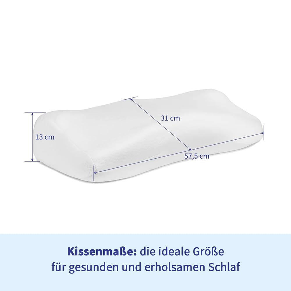 PosiForm Anti-Schnarch-Kissen Memoryschaum 57,5 cm x 31 cm x 13 cm