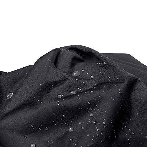 Hairbrella Women’s Rain Hat, Waterproof, Sun Protection, Satin-Lined, Packable (Black - Pack of 2)