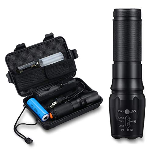 Charminer 26650 Taschenlampe für Camping