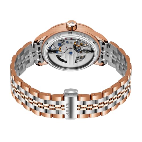Image of ALIX Luxury Men's Wrist Watch Multifunction Analog Watches with Stainless Steel Band