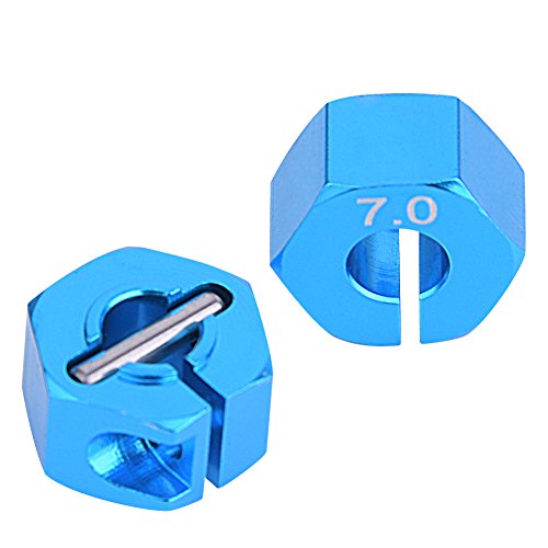 4 Pcs Hex Drive Adapter, 12mm 7,0 Rad Hex Stick Nabenadapter für 1/10 RC HSP HPI Auto Ersatzteile