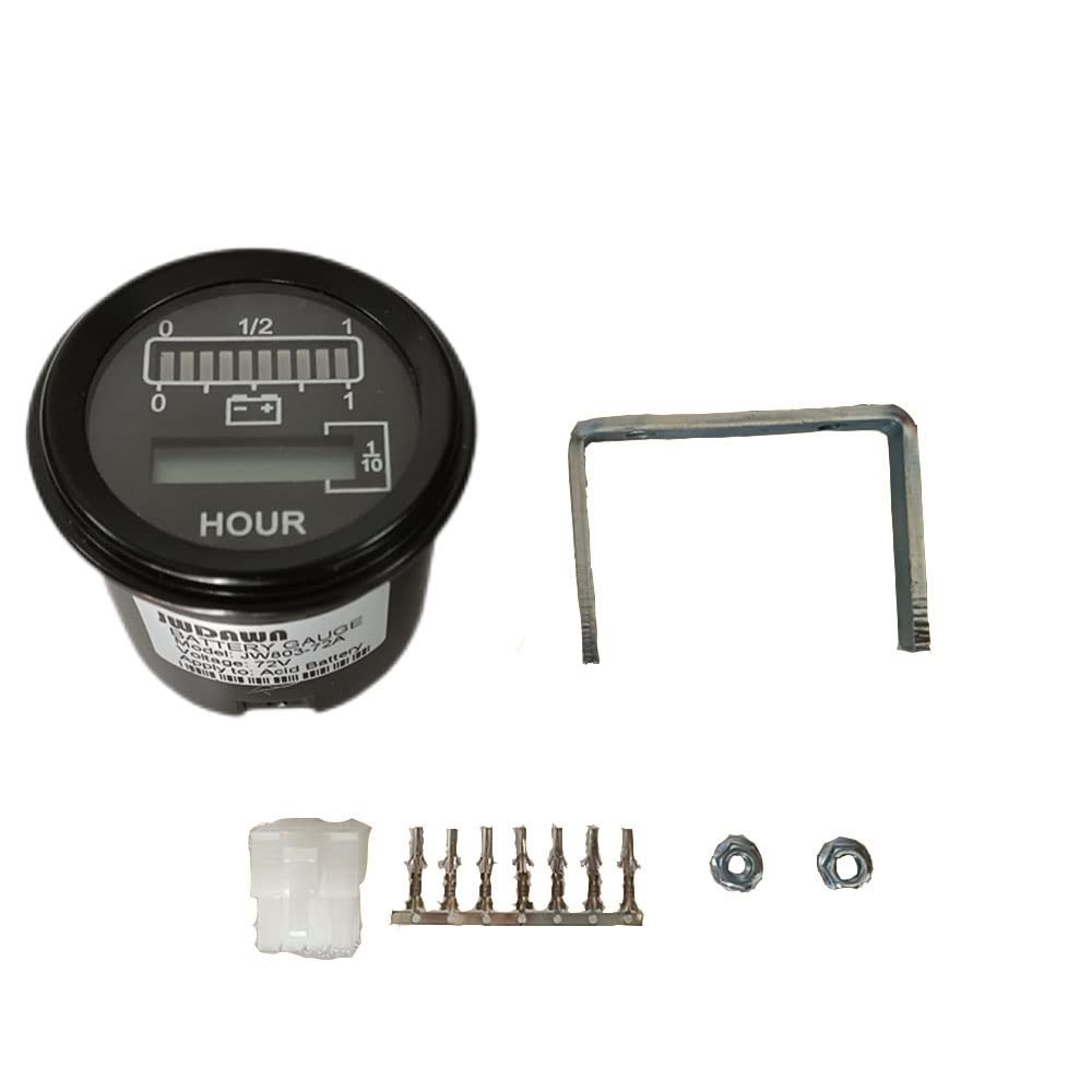 72 Volt Pallet Truck 52mm Battery Gauge Indicator 72V Battery Capacity Monitor Voltage Meter for Curtis 803RB7280BCJ3010 Type Electric Vehicles