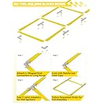 TONTATTA Tangle-Free Agility Ladder for Kids/Athletic – Multi-Use Speed Training Ladder for Footwork Drills/Football/Soccer/Boxing - Agility Equipment for Workout/Exercise/Fitness – 10 Rung - Yellow - Image 5