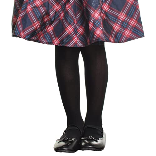 Angelina Girl's 40D Pantyhose Full Length Footed Ballet Tights (6-Pack)