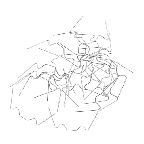 MERRYHAPY 50 Piezas De Abrazaderas De Jardín para Tableros De Invernadero Abrazaderas De Vidrio Mini De Resorte De Metal Clips De Acero Inoxidable para Invernaderos con Clip