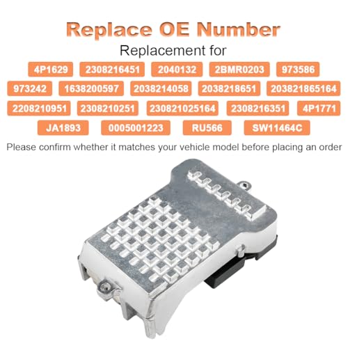 Image of WMPHE HVAC Blower Motor Resistor Compatible with Mercedes-Benz W203 W211 C240 C280 C320 CLK320 CLK350 CLS500 E320 E350 SLK350 SL500 ML350 G500 G55 AMG SL65 Replacement for 2308216451 2038214058