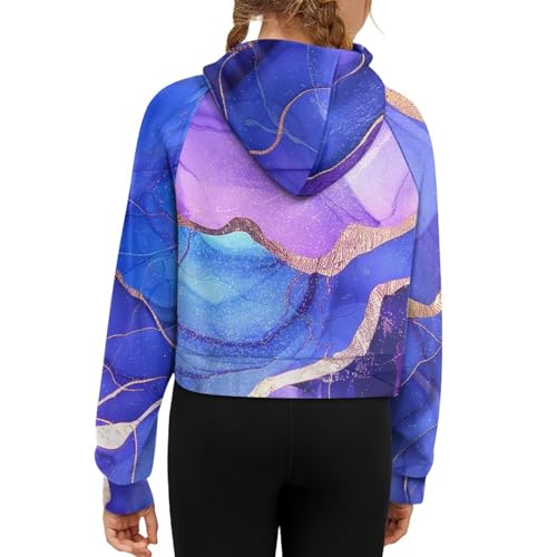 Girl’s Hoodies Half Zip Long Sleeve Kids Cropped Pullover Sweatshirt with Pocket Fall Winter Back to School Clothes2