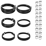 26Pcs 5Ft Fuel Line Hose Kit with 20pcs Clamps, Fuel Hose 5/32