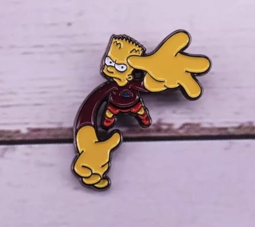 Pin de terror de comedia con esmalte resistente de 1.5 pulgadas para mochilas 2