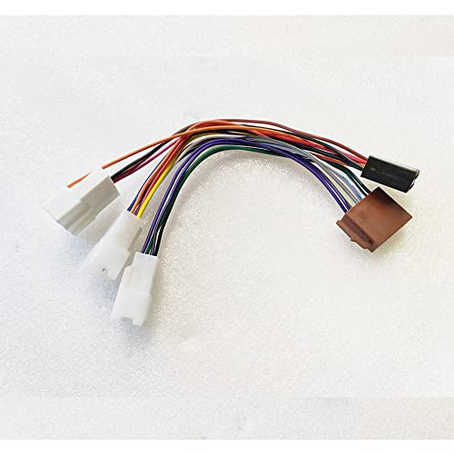 Car Radio Stereo ISO Wiring Harness Adapter Retrofit Power Wiring Cable Compatible with Toyota Corolla Camry Sienna RAV4 Tacoma with 20 PIN Steering Wheel Connector