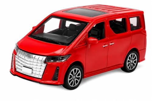 Image of Amisha Gift Gallery Alphard Diecast Toy Car for Kids 1:36 Scale Model Metal Pull Back Sports Car Boys | Metal Pull Back MPV Model, LED Lights & Sound, Openable Doors, Mini Luxury Van