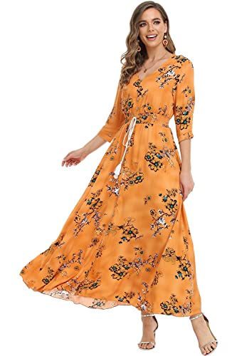 Image of Casual Summer Dresses for Women 2026 Maxi Dress Flowy Bohemian Beach Party
