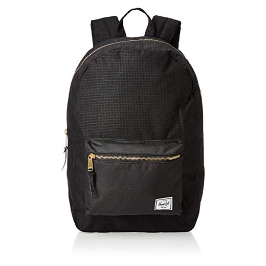 Herschel Settlement Backpack, Dark Grid/Black, Classic 23.0L