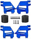 hopsupRC RC Straps Tall Battery Hold-Downs Upgrades Part for X-Maxx 6S 8S,Aluminium Tall Battery Holder Mount Hold Down Hops Up,Navy Blue