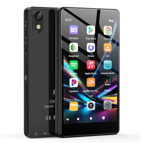 Fanvace 32GB MP3 Player with Bluetooth and Camera Android 13 MP3 MP4 Players with 4 Touchscreen and Speaker MP3 Music Player with Spotify Parental Controls Audible Play Store