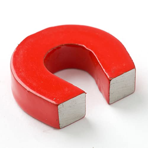 Dowling Magnets Alnico Horseshoe Magnet (1" H), Red, Includes Kepper, Multicolor #TOP2
