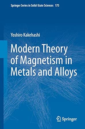 Modern Theory of Magnetism in Metals and Alloys: 175 2013th Edition book cover