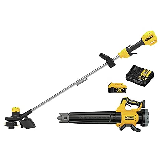 DEWALT 20V MAX String Trimmer and Leaf Blower Kit, Cordless, Battery & Charger Included (DCKO215M1)