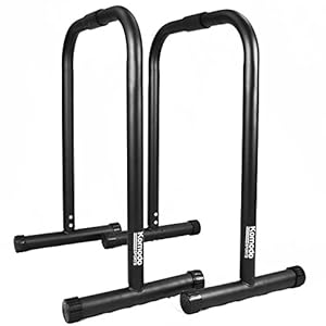 Komodo Parallel Dip Station Bars Home Gym Parallettes for Body Weight Workout Calisthenics