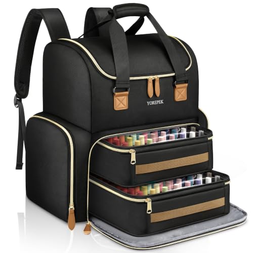 YOREPEK Large Nail Polish Organizer Case Backpack...