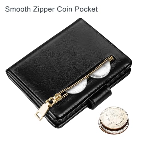 Image of Small Wallets for Women Slim Minimalist Bifold Credit Card Holder