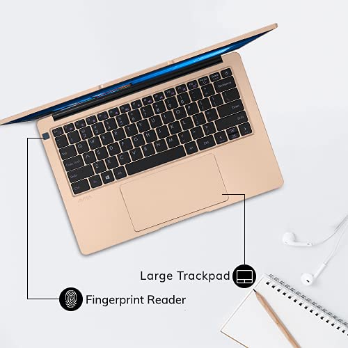 Image of Avita LIBER V NS14A8INF542-CG Thin and Light 14 inch (35.56cm) Laptop(Intel Core i5-10210U / 8GB /256GB SSD /Win 10 Home /Backlit Keyboard /Fingerprint Sensor /MSO 365) 1.28kg, Champagne Gold