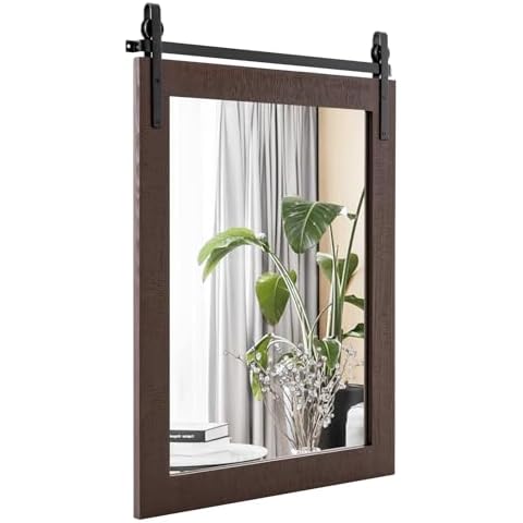 Multigot Rustic Wooden Wall Mirror Cover